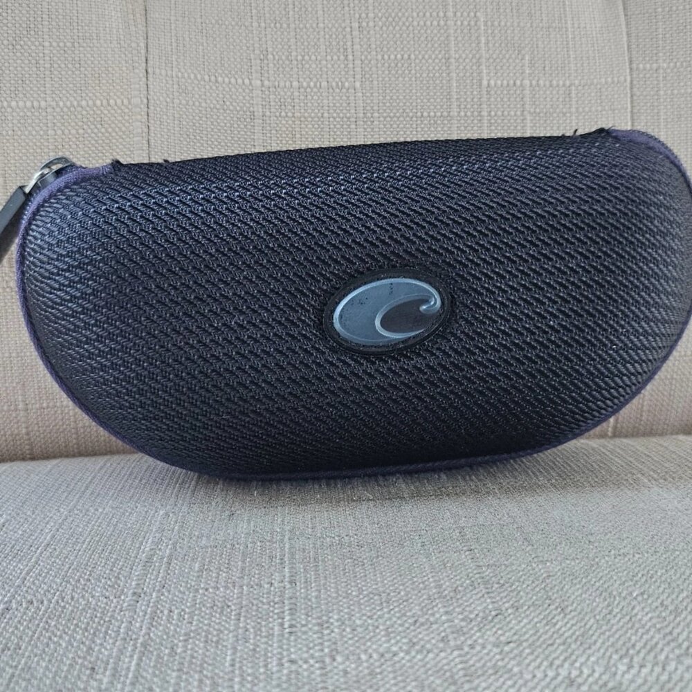 Costa Eyeglasses Case Semi hard Case Black Zip Around Eye Wear Case only